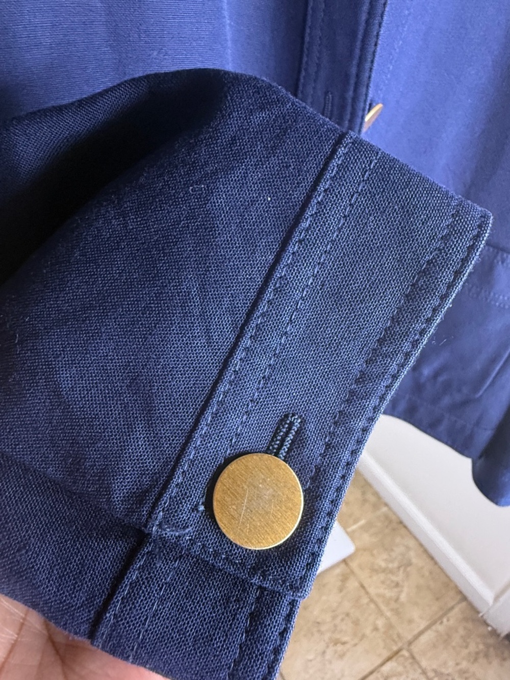 Rare Gucci Uniform Jacket Navy Gold Button Utility Blazer Made in Bulgaria SizeM - Picture 7 of 9